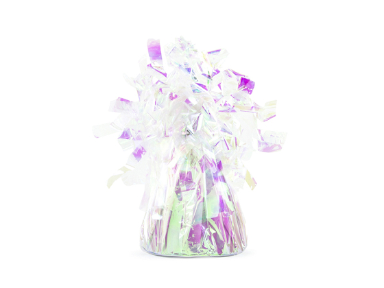 Foil balloon weight, iridescent (1 pkt / 4 pc.)