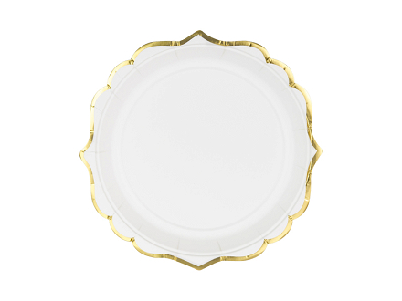 Plates, white, 18.5 cm