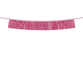 Fringe garland, pink