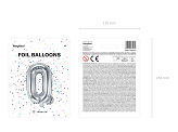 Foil Balloon Letter ''Q'', 35cm, silver