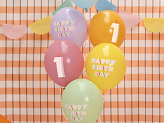 Balloons 30 cm, 1, mix (1 pkt / 6 pc.)