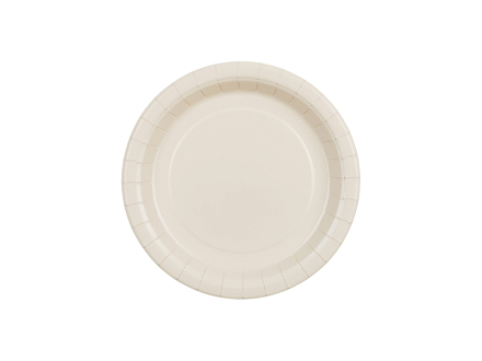 Paper Plates, beige, 18 cm