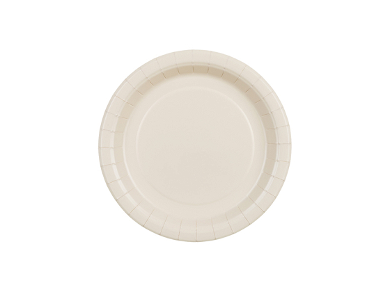 Paper Plates, beige, 18 cm (1 pkt / 6 pc.)