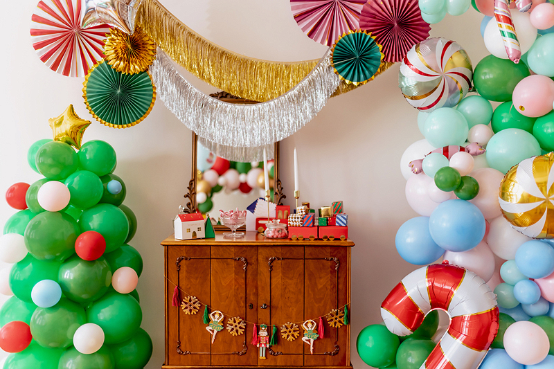 Balloon bouquet - Christmas tree, mix, 65x161 cm - Designer decorations ...