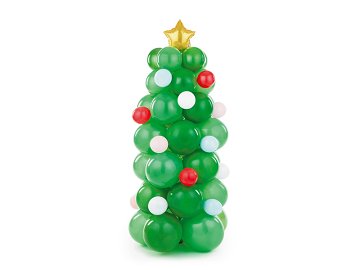 Balloon bouquet - Christmas tree, mix, 65x161 cm