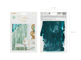 Party curtain, bottle green, 100x200cm