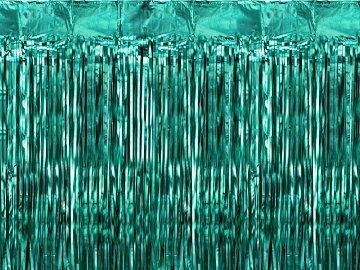 Party curtain, bottle green, 100x200cm