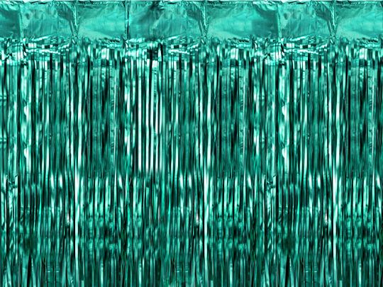 Party curtain, bottle green, 100x200cm