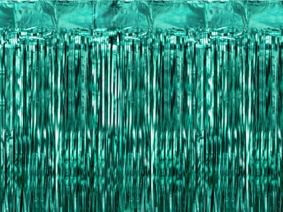Party curtain, bottle green, 100x200cm