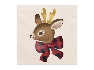 Deer Napkins, 33x33 cm, mix (1 pkt / 12 pc.)