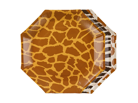 Plates Safari spots, 23 cm, mix