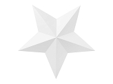 Decoration Stars, white (1 pkt / 6 pc.)