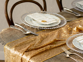Sequin table runner, gold, 0.3 x 5 m