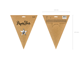 Paper star, 45cm, silver