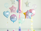 Foil Balloon Number ''1'', 86cm, pastel rainbow