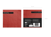 Napkins, 3 layers, red, 33x33cm (1 pkt / 20 pc.)