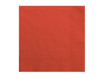 Napkins, 3 layers, red, 33x33cm (1 pkt / 20 pc.)