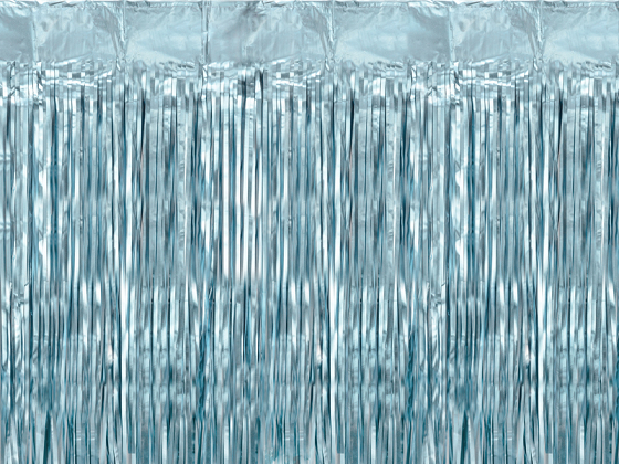 Party curtain, blue, 100x200cm