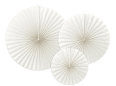 Decorative Rosettes, off-white (1 pkt / 3 pc.)