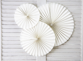 Decorative Rosettes, off-white (1 pkt / 3 pc.)