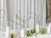 Glass tube for candles, 13x17cm