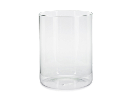 Glass tube for candles, 13x17cm