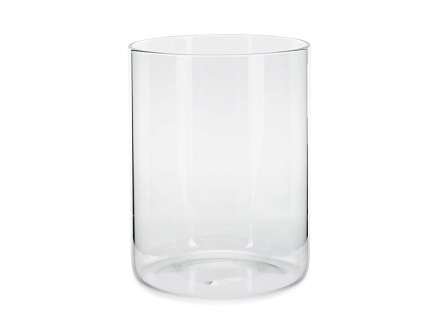 Glass tube for candles, 13x17cm