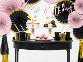 Cupcake toppers - Stars, gold, 11.5cm (1 pkt / 6 pc.)