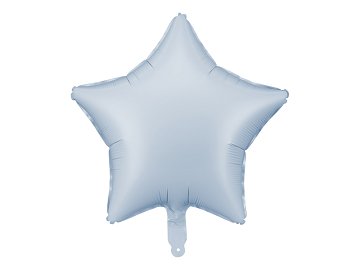 Foil Balloon Star, 48cm, misty blue