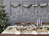Jute table runner Merry Christmas, white, 50x250cm