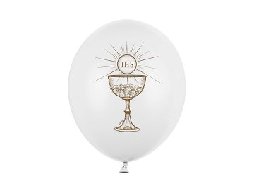 Balloons 30cm, IHS, Pastel Pure White (1 pkt / 6 pc.)