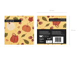 Napkins Pumpkins and acorns, 33x33 cm, orange (1 pkt / 20 pc.)