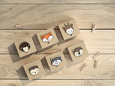 Wooden pegs, natural wood (1 pkt / 20 pc.)