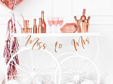 Banner Miss to Mrs, rose gold, 18x76cm