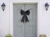 DIY decorative bow, black, 55x71 cm