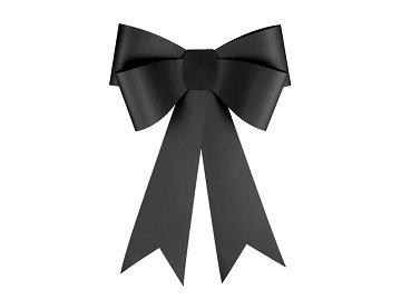 DIY decorative bow, black, 55x71 cm