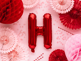 Foil Balloon Letter ''H'', 35cm, red