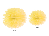 Tissue paper Pompom, yellow, 25cm
