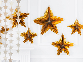 Party curtain - Stars, silver, 100x245cm