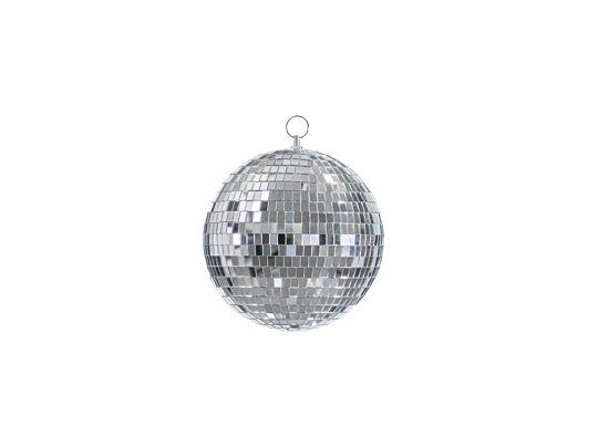 Disco mirror ball, silver, 20 cm