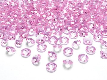 Diamond confetti, light pink, 12mm (1 pkt / 100 pc.)