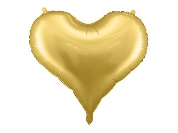 Foil balloon Heart, 75x64,5 cm, gold