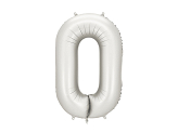 Foil Balloon Number ''0'', 86 cm, silver