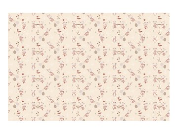 Paper tablecloth Mice, 180x120 cm, mix