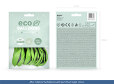 Eco Balloons 30cm metallic, green apple (1 pkt / 10 pc.)