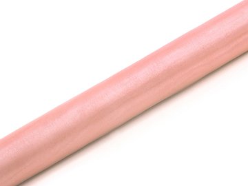 Organza Plain, pale pink, 0.36 x 9m (1 pc. / 9 lm)