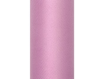 Tulle Plain, powder pink, 0.3 x 9m