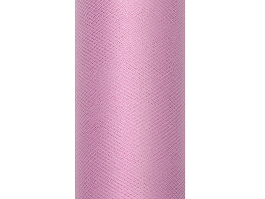 Tulle Plain, powder pink, 0.3 x 9m