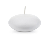 Floating candle, matt, white, 8 cm (1 pkt / 4 pc.)
