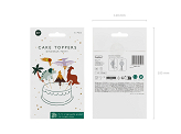 Cake toppers Dinosaurs, 8-12 cm, mix (1 pkt / 6 pc.)